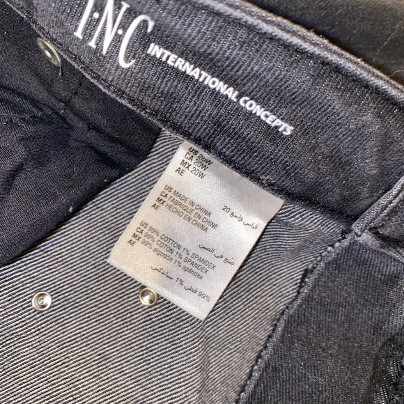 MOVING SALE Inc. Black straight jeans with rhinestones - Picture 5 of 6